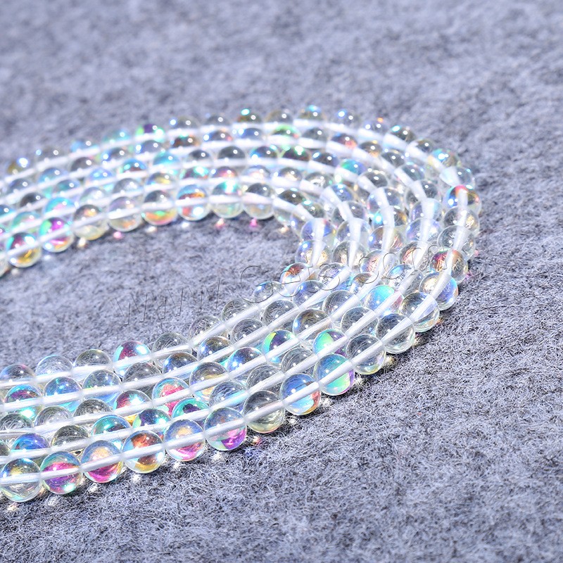 Mondstein Perlen, poliert, DIY & verschiedene Größen vorhanden, weiß, Länge:ca. 15 ZollInch, verkauft von Strang