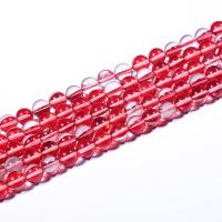 Mondstein Perlen, rund, poliert, DIY & verschiedene Größen vorhanden, rot, Länge:ca. 15 ZollInch, verkauft von Strang