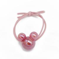 Ponytail Holder, Resin & for woman, pink, Inner Approx 50mm 
