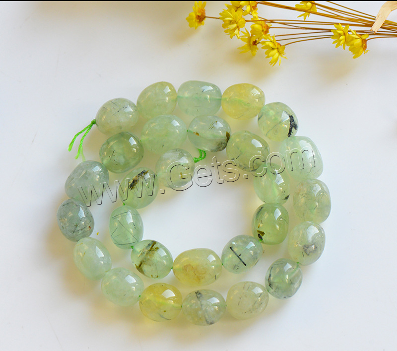 Prehnite Beads, Natural Prehnite, natural, DIY & different size for choice, green, Length:Approx 15 Inch, Sold By Strand