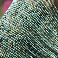 Perles en Turquoise naturelle, Rond, poli, DIY & normes différentes pour le choix, vert Environ 16 pouce, Vendu par brin