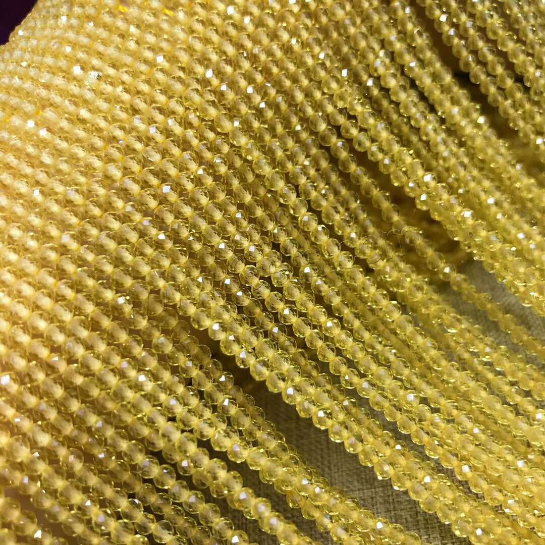 Gelbquarz Perlen Perle, poliert, DIY & verschiedene Größen vorhanden, gelb, Länge:ca. 16 ZollInch, verkauft von Strang