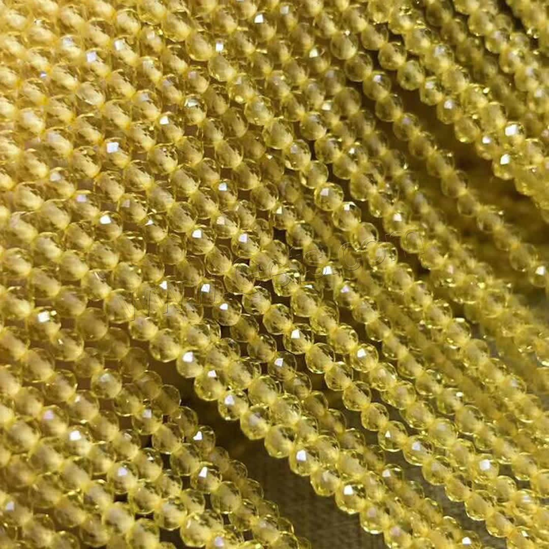 Gelbquarz Perlen Perle, poliert, DIY & verschiedene Größen vorhanden, gelb, Länge:ca. 16 ZollInch, verkauft von Strang