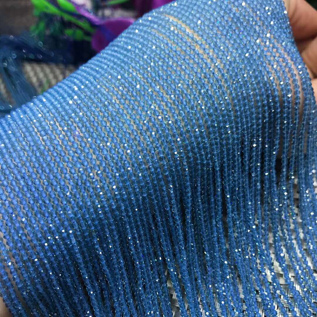 Topaze Perle, poliert, DIY & verschiedene Größen vorhanden, blau, Länge:ca. 16 ZollInch, verkauft von Strang