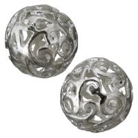 Weinlese Messing Perlen, 15mm, Bohrung:ca. 2.5mm, verkauft von PC