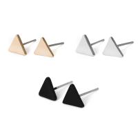Zinc Alloy Stud Earring, Triangle, plated, for woman nickel, lead & cadmium free 
