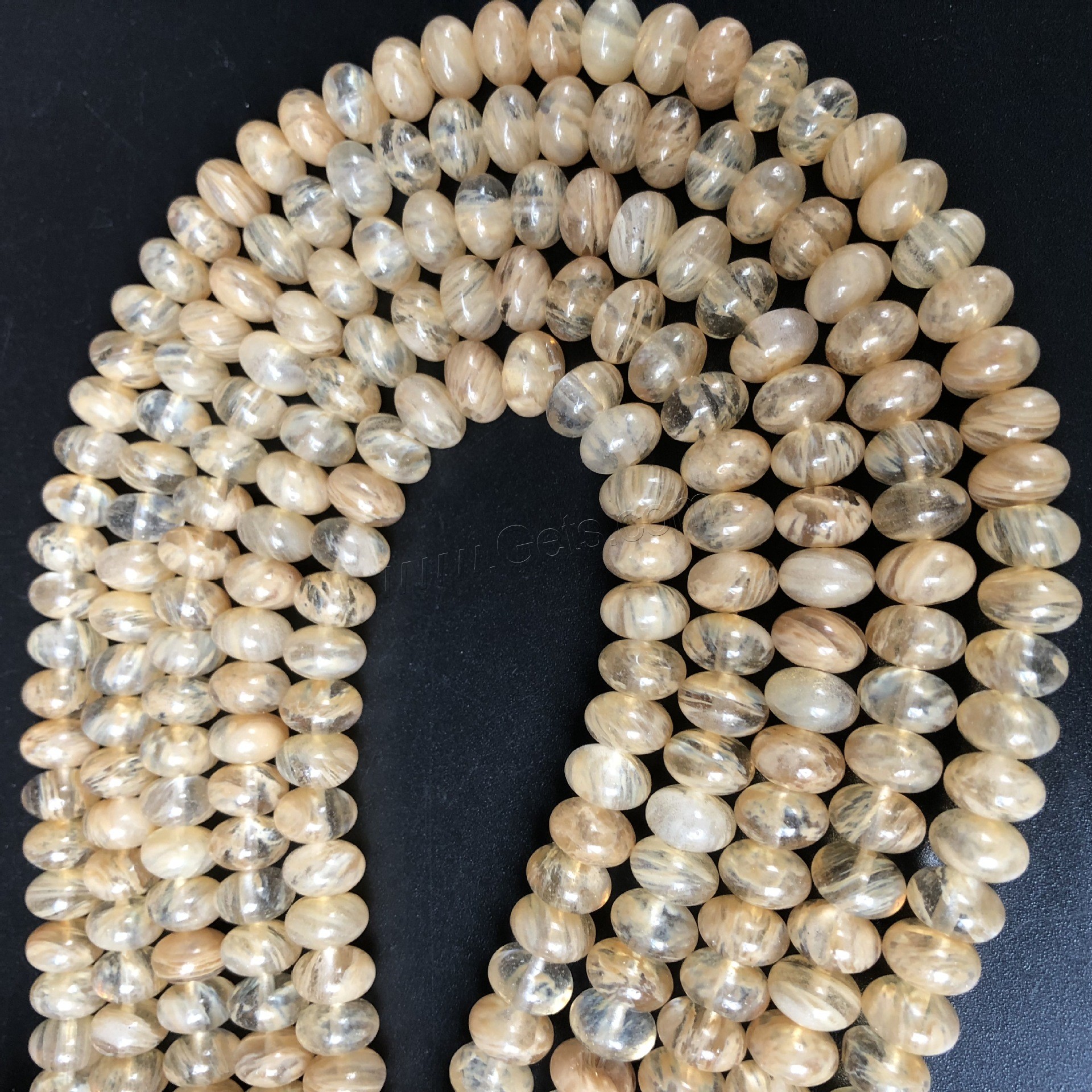Watermelon Brown Beads, natural, DIY & different size for choice & smooth, tan, Length:Approx 15 Inch, Sold By Strand