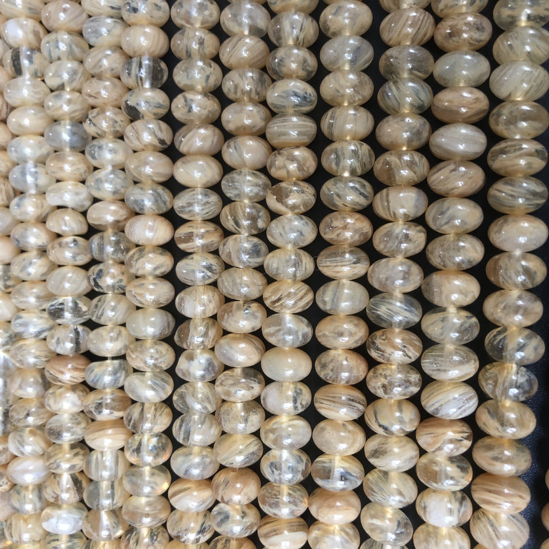 Watermelon Brown Beads, natural, DIY & different size for choice & smooth, tan, Length:Approx 15 Inch, Sold By Strand