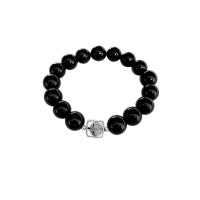 Obsidienne bracelet, naturel, unisexe & styles différents pour le choix, noire, 10MM, Vendu par PC