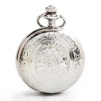 Pocket Watch, Zinc Alloy, with Plastic, Chinese movement, silver color plated, Unisex, metallic color plated, 47MM Approx 31 Inch 