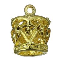 Brass Jewelry Pendants, Crown, gold color plated, hollow 1mm Approx 2mm 