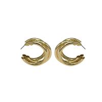 Zinc Alloy Stud Earring, Donut, plated, for woman 35*30mm 
