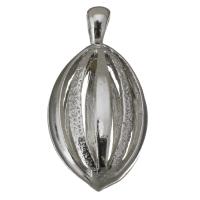 Brass Jewelry Pendants, silver color plated, hollow Approx 