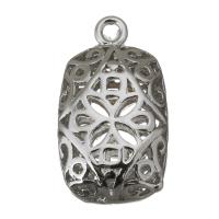 Hollow Brass Pendants, silver color plated Approx 1.5mm 