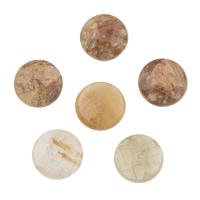 Cabujón de cuarzo, Piedras preciosas, Redondo aplanado, diferentes materiales para la opción, 13x7mm, 10PCs/Bolsa, Vendido por Bolsa