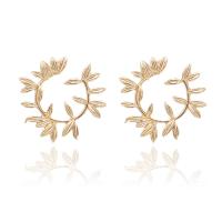 Zinc Alloy Stud Earring, Leaf, plated, for woman 