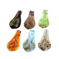 Lampwork Pendants, gold sand, mixed colors Approx 7mm 