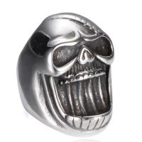 Stainless Steel Finger Ring, Skull & for man, 36mm, US Ring 
