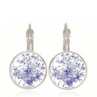 Zinc Alloy Drop Earring, Round, plated, for woman, 18mm 