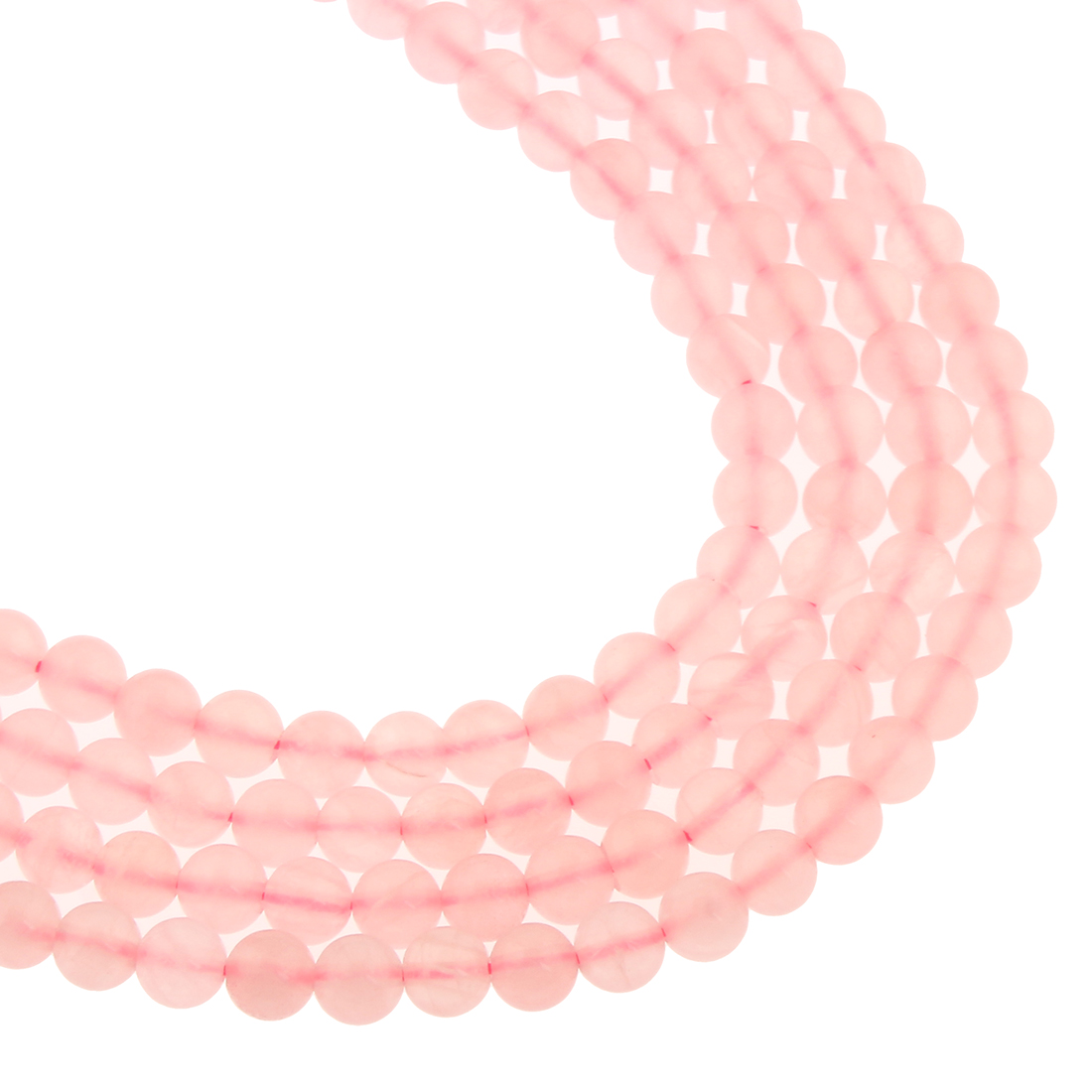 Perles en Quartz Rose naturel, Rond, normes différentes pour le choix, Longueur:Environ 15 pouce, Vendu par brin