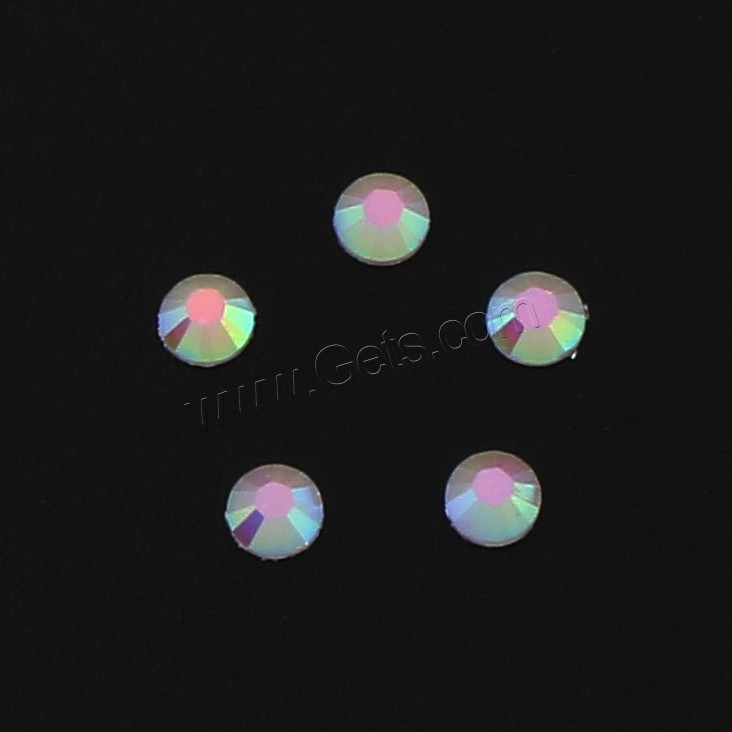 Faceted Resin Cabochon, Flat Round, different size for choice, multi-colored, Approx 1080PCs/Bag, Sold By Bag
