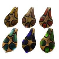 Lampwork Pendants, gold sand, mixed colors Approx 8mm 