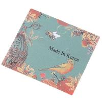 Paper Earring Card, Square, printing, with flower pattern, 49*43mm 