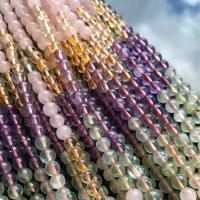 Gemischte Farbe Quarz Perlen, Natürlicher Quarz, rund, verschiedene Größen vorhanden, 6mm,8mm,10mm,12mm, verkauft von Strang