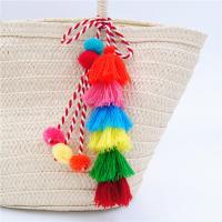 La decoración colgando de cuerda de nylon , felpa, borla, más colores para la opción, 800mm, Vendido por Sarta