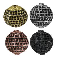 Cubic Zirconia Micro Pave Brass Beads, plated, micro pave cubic zirconia nickel, lead & cadmium free Approx 1.5mm 