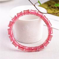Strawberry Quartz Bracelet, for woman, pink, 7*9mm Approx 5.9 Inch 