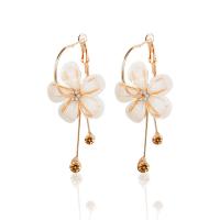 Zinc Alloy Leverback Earring, with Crystal, gold color plated, for woman & with rhinestone 
