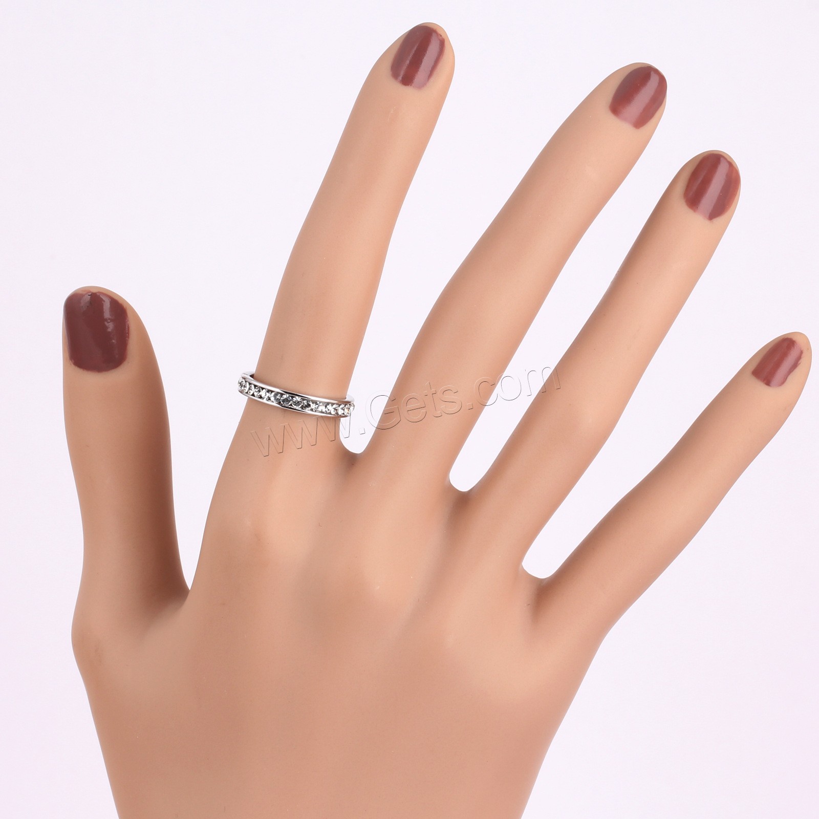 Circón cúbico anillo de dedo de latón, metal, chapado, diverso tamaño para la opción & para mujer & con circonia cúbica, más colores para la opción, libre de níquel, plomo & cadmio, Vendido por UD