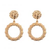 Zinc Alloy Drop Earring, Donut, plated, for woman 