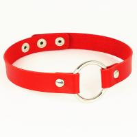 Fashion Choker Necklace, PU Leather, adjustable & for woman 400mm 