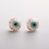 Porcelain Jewelry Earring, with Zinc Alloy, for woman 13*13mm 