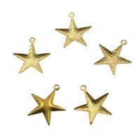 Brass Star Pendants, laiton, étoile, couleur originale, protéger l'environnement, sans nickel, plomb et cadmium Environ 1mm, Vendu par PC