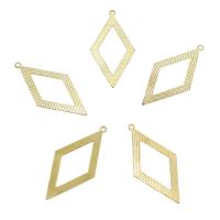 Brass Jewelry Pendants, Rhombus, original color, nickel, lead & cadmium free Approx 1mm 