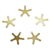 Brass Star Pendants, Flower, original color, nickel, lead & cadmium free Approx 1mm 