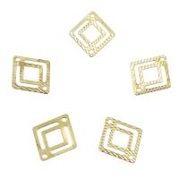 Brass Jewelry Pendants, Rhombus, 1/1 loop, original color, nickel, lead & cadmium free Approx 1mm 