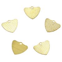Brass Heart Pendants, Flat Heart, original color, nickel, lead & cadmium free Approx 1mm 