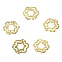 Brass Flower Pendants, 1/1 loop, original color, nickel, lead & cadmium free Approx 1mm 