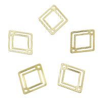 Brass Jewelry Pendants, Rhombus, 1/1 loop, original color, nickel, lead & cadmium free Approx 1mm 