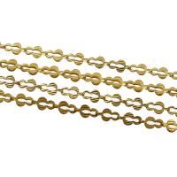 Brass Bar Chain, Calabash, original color, nickel, lead & cadmium free 