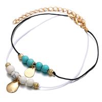 turquoise Bracelet Set, 2 pieces & Adjustable & Unisex 