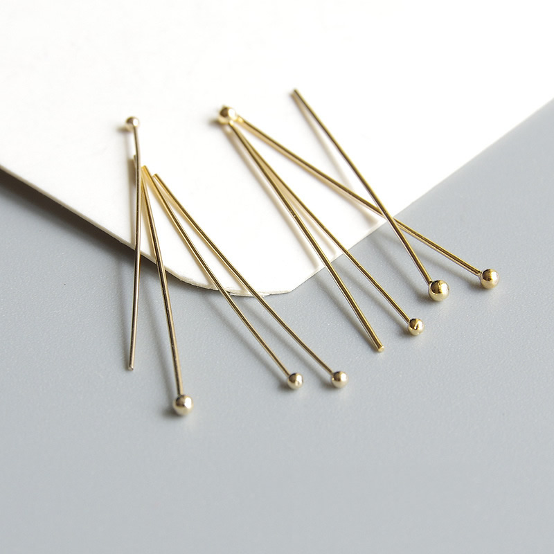 14K Gold Ball Head Pin, gold-filled, different size for choice, Sold By PC