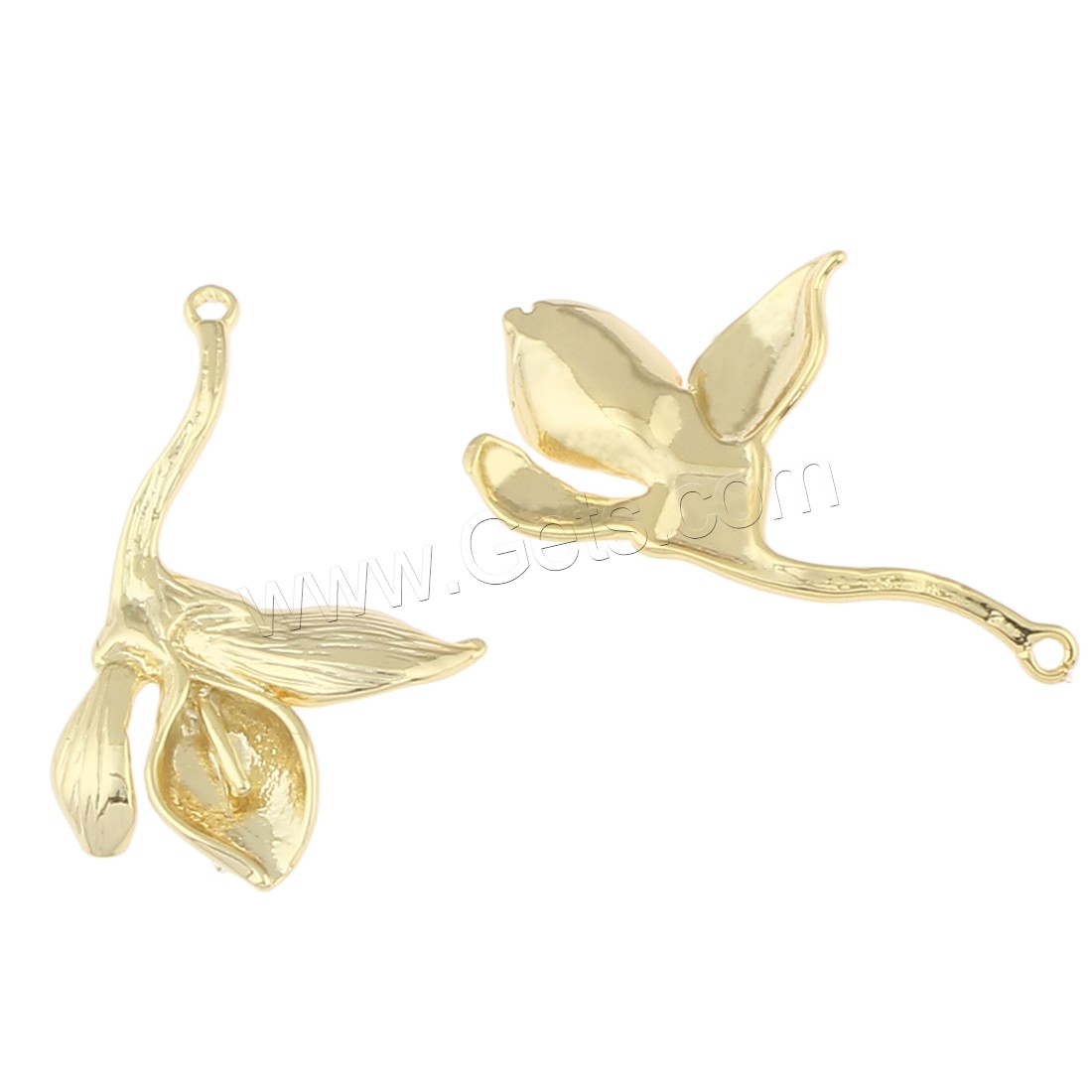 Brass Jewelry Pendants, Flower, plated, more colors for choice, 29x19x2mm, Hole:Approx 1mm, Sold By PC