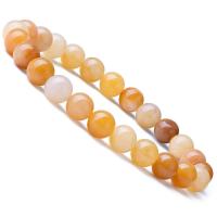 Natural Stone Bracelet, Round, for woman, 8mm Approx 6.9 Inch 