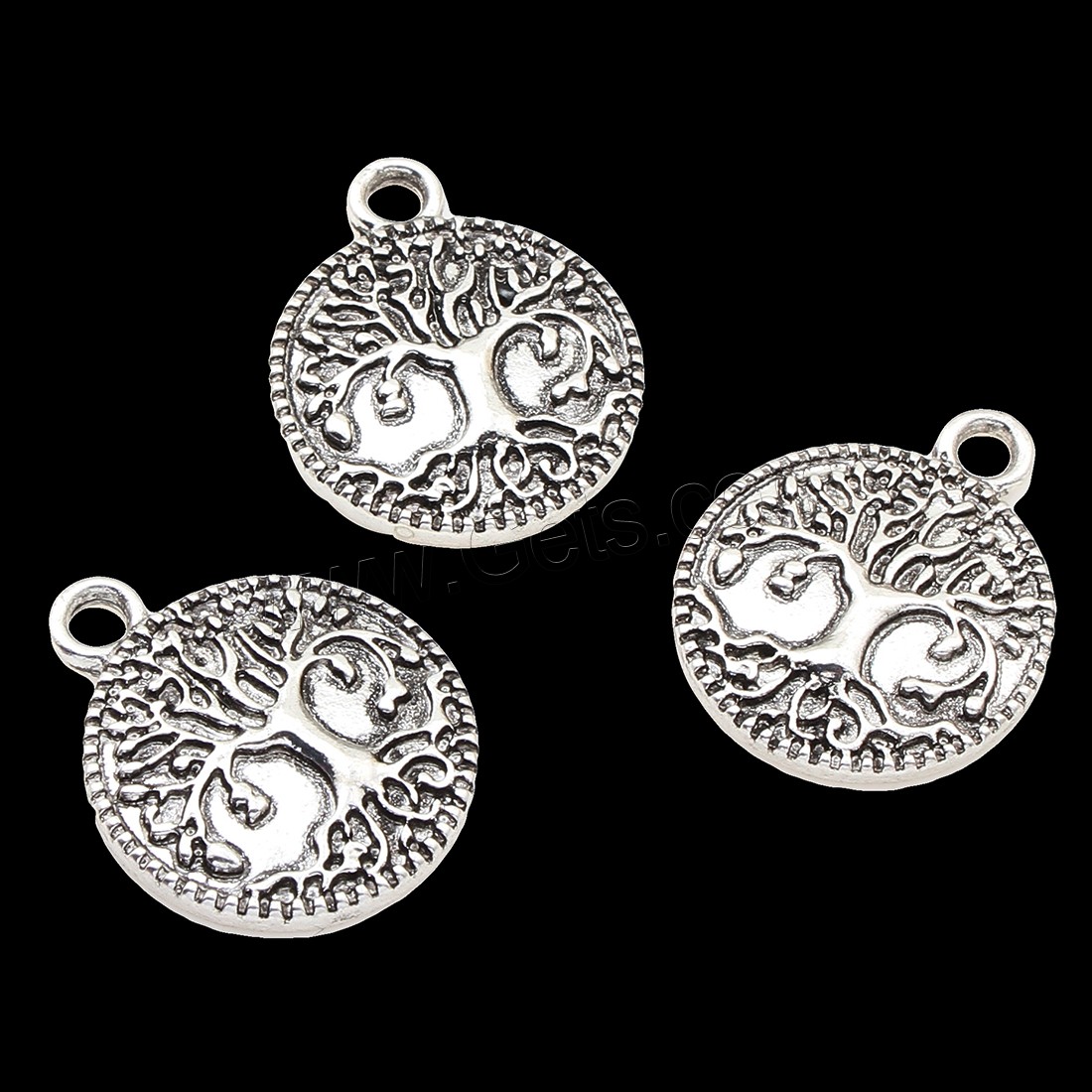 Zinc Alloy Jewelry Pendants, Tree, plated, tree of life design, more colors for choice, 18x22x2mm, Hole:Approx 1.5mm, Sold By PC