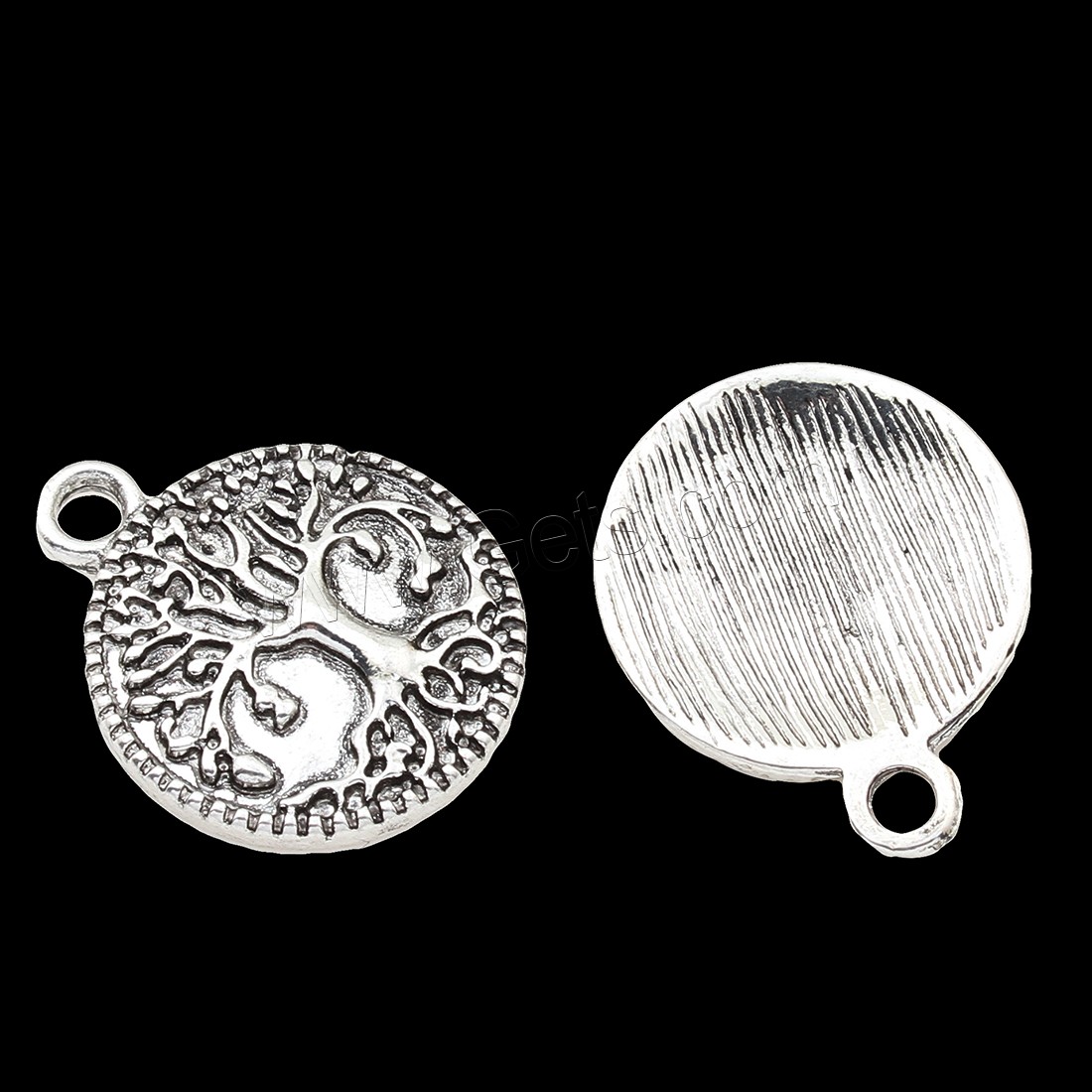 Zinc Alloy Jewelry Pendants, Tree, plated, tree of life design, more colors for choice, 18x22x2mm, Hole:Approx 1.5mm, Sold By PC